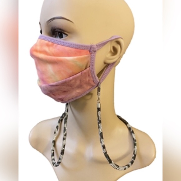 NEW Handmade AB Rhinestone FaceMask Holder Lanyard - Picture 14 of 16
